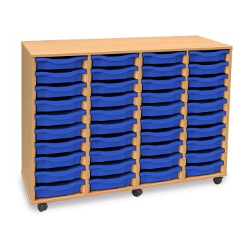40 Single Tray Unit Blue