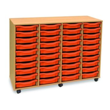 40 Single Tray Unit Tangerine
