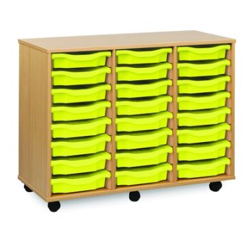 24 Single Tray Unit Beech Lime