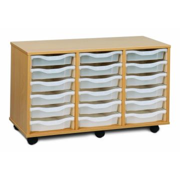 18 Single Tray Unit Clear