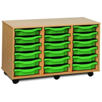 18 Single Tray Unit Green
