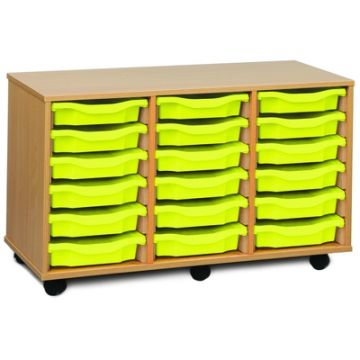 18 Single Tray Unit Beech Lime