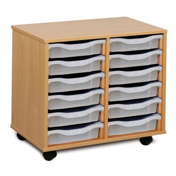 12 Single Tray Unit Clear