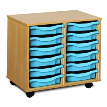 12 Single Tray Unit Cyan