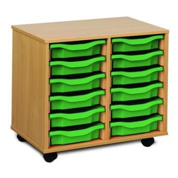 12 Single Tray Unit Green