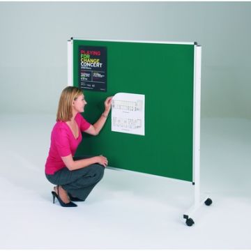 Budget Mobile Noticeboard 900x1200mm Grey
