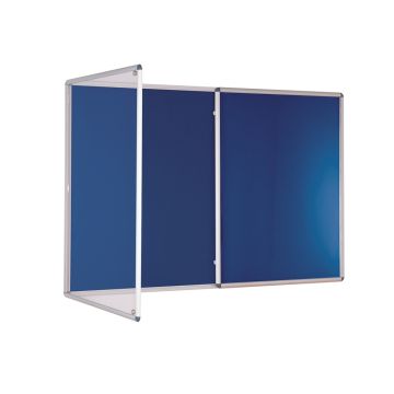 Tamperproof Noticeboard H1200 x W1800mm Dark Blue