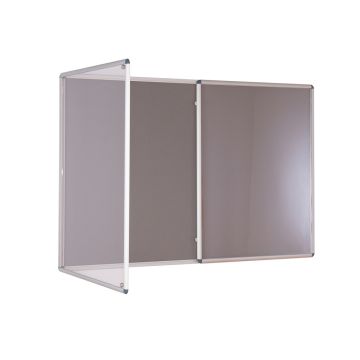 Tamperproof Noticeboard H1200 x W1800mm Grey