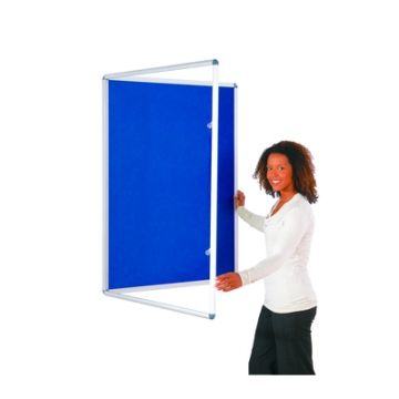 Tamperproof Noticeboard H1200 x W1200mm Dark Blue