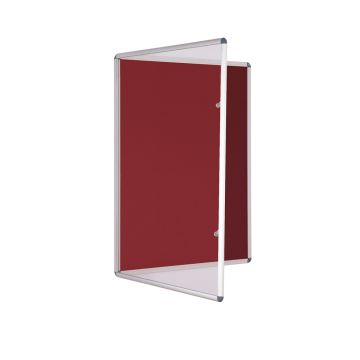 Tamperproof Noticeboard H900 x W900mm Burgundy
