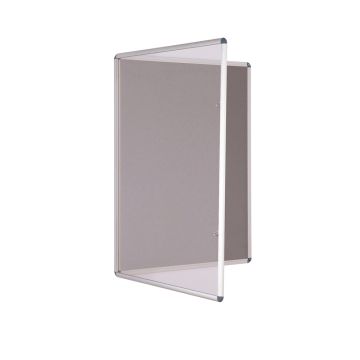 Tamperproof Noticeboard H600 x W900mm Grey