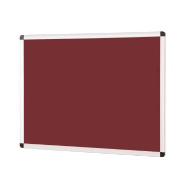 Aluminium Framed Noticeboard H1200xW2400mm Burgundy