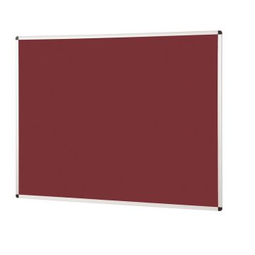 Aluminium Framed Noticeboard H1200xW1500mm Burgundy