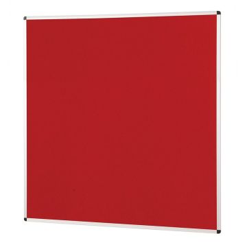 Aluminium Framed Noticeboard H1200xW1200mm Red