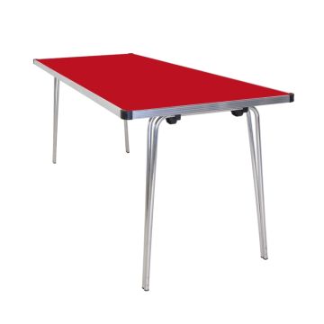 Contour Folding Table 1520x610x700mm Red