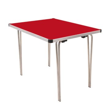 Contour Folding Table 1830x760x700mm Red