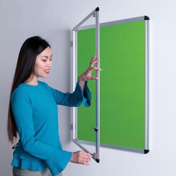 ColourPlus Tamperproof Noticeboard H900xW600mm Apple