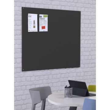FlameShield Unframed Noticeboard H900xW1200mm Charcoal