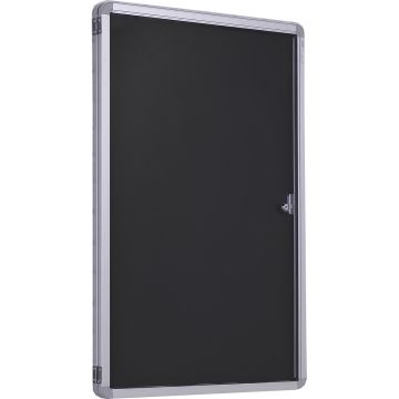 Accents Tamperproof Noticeboard H900xW1200mm Charcoal