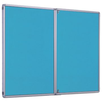 Accents Tamperproof Noticeboard H1200xW1800mm Light Blue