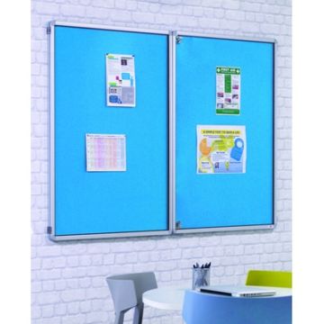 Accents Tamperproof Noticeboard H1200xW2400mm Light Blue