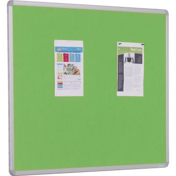Accents Aluminium Framed Noticeboard H600xW900mm Light Green