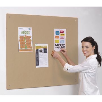 Accents Unframed Noticeboard H600xW900mm Natural
