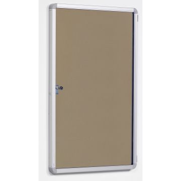 Side Lockable Noticeboard H900xW600mm Natural