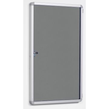 Side Lockable Noticeboard H1200xW1200mm Grey