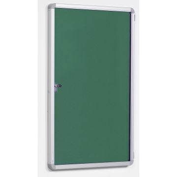 Side Lockable Noticeboards H1200xW2400mm Green
