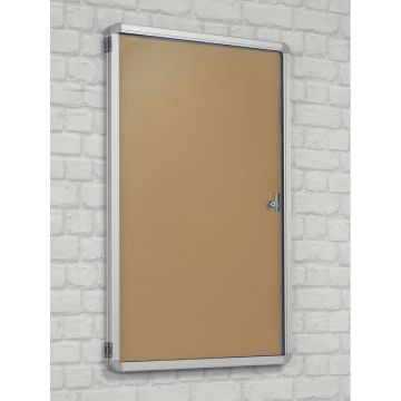 Side Lockable Noticeboards H1200xW2400mm Natural