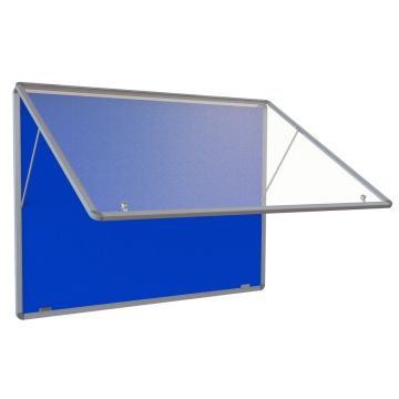 Top Lockable Noticeboards H1200xW900mm Blue