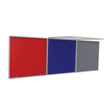 Top Lockable Noticeboards H1200xW1200mm Grey