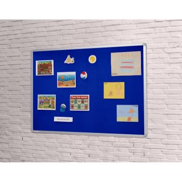 FlameShield Aluminium Noticeboard H600xW900 Blue