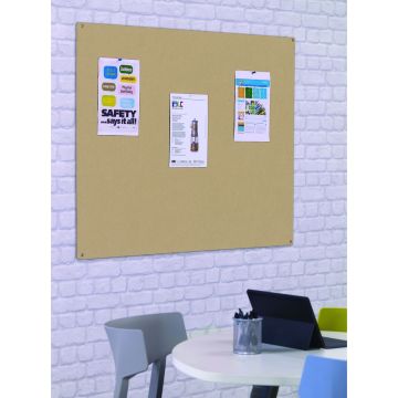 FlameShield Unframed Noticeboard H1200xW1500 Natural