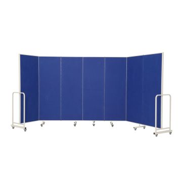 Mobile InstaWall 7 panel H1940x4200mm Blue