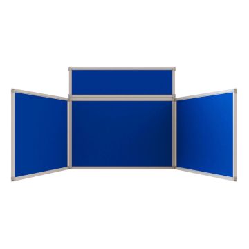 Fold-Up Display Screen 4 panel landscape Blue