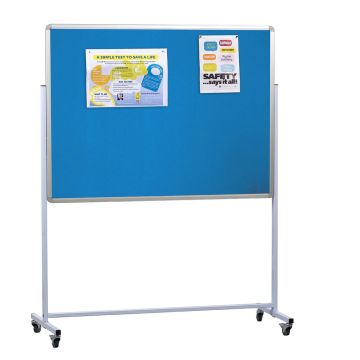 Accents Mobile Noticeboard H1200xW1200mm Light Blue