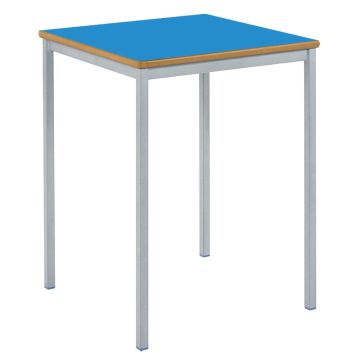 Fully Welded Square Table 760mm Blue
