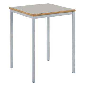 Fully Welded Square Table 760mm Light Grey