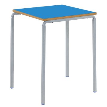 Crush Bent Square MDF Table H460mm Blue