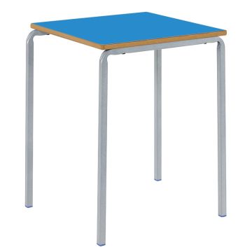 Crush Bent Square MDF Table H640mm Blue