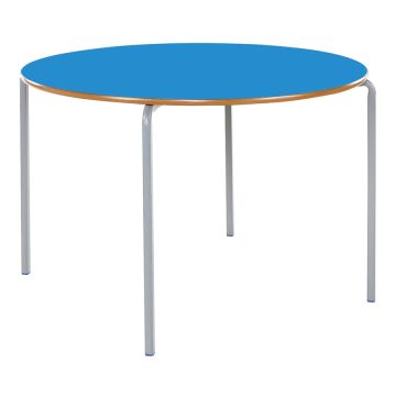 Crush Bent Trap MDF Table 1200 x 600 x H590mm Blue