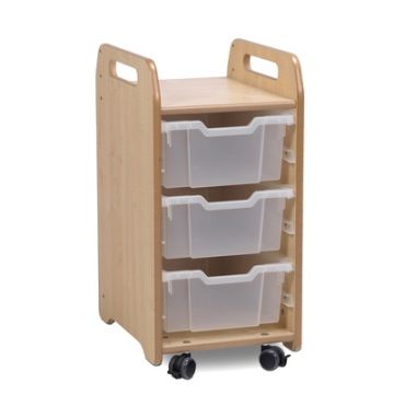 Tray Storage Unit 3 Deep Clear trays