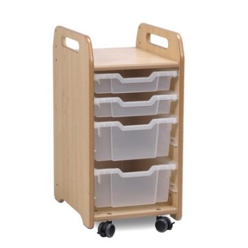 Tray Storage Unit 2 Shallow 2 Deep Clear Trays