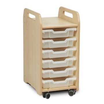 Tray Storage Unit 6 Shallow Clear Trays