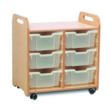 Tray Storage Unit 6 Deep Clear Trays