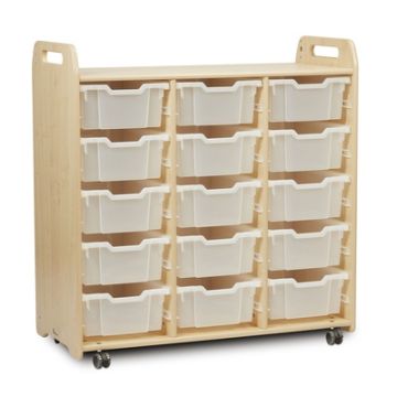 Tray Storage Unit 15 Deep Clear Trays