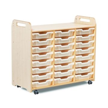 Tray Storage Unit 24 Shallow Clear Trays