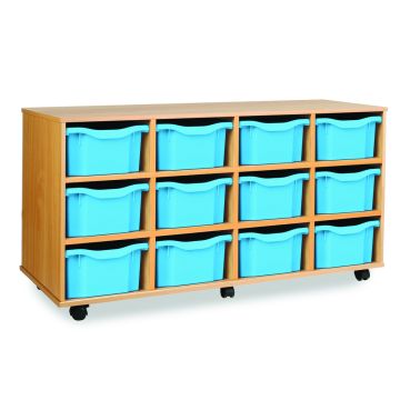 12 Double Tray Unit Cyan